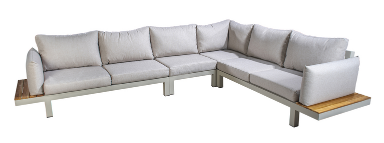 Yoi Midori island loungeset XL salix excl tafel - flax beige kussenset