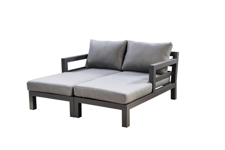 Yoi Midori lounge duo set- divan dark grey - mixed grey kussenset - afbeelding 1