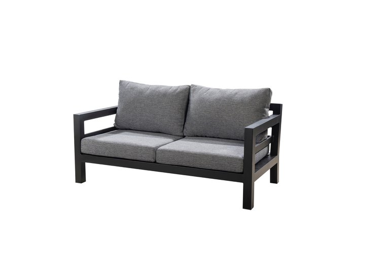 Yoi Midori lounge sofa 2-zits black - kussenset panther black