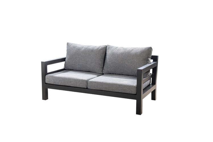 Yoi Midori lounge sofa 2-zits dark grey - mixed grey kussenset