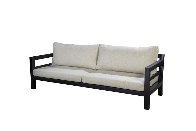 Yoi Midori lounge sofa 4-zits black - kussenset ecru boucle all weather OP=OP
