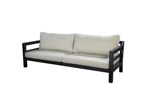 Yoi Midori lounge sofa 4-zits black - kussenset ecru boucle all weather OP=OP