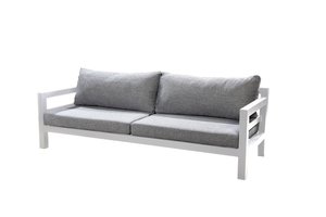 Yoi Midori lounge sofa 4-zits wit - mixed grey kussenset