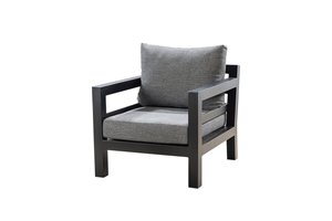 Yoi Midori loungechair black - panther black kussenset