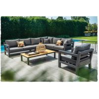 Yoi Midori loungeset dark grey - mixed grey kussenset - afbeelding 2