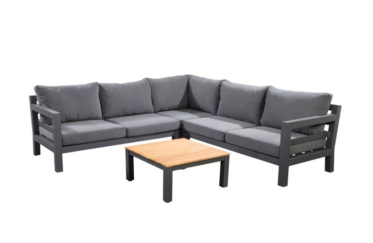 Yoi Midori loungeset dark grey - mixed grey kussenset - afbeelding 1