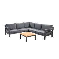 Yoi Midori loungeset dark grey - mixed grey kussenset - afbeelding 1