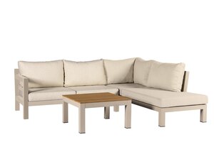Yoi Midori loungeset salix ottomane - flax beige kussenset - afbeelding 1
