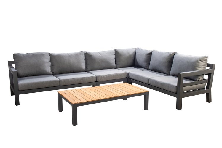 Yoi Midori loungeset Xl dark grey - kussenset mixed grey - afbeelding 1