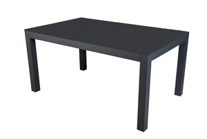 Yoi Midori low dining table 148x90cm dark grey alu - afbeelding 1