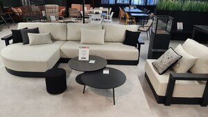 Yoi Millor Lazy loungebank right incl loungechair en tafel 80cm keramiek showroomverlater - afbeelding 1