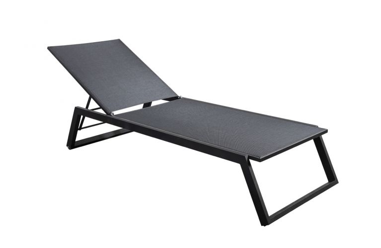 Yoi Mizu / Salinas lounger black - black textileen