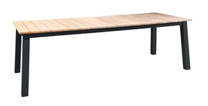 Yoi Muro dining tuintafel 236x90cm dark grey - teak - afbeelding 1