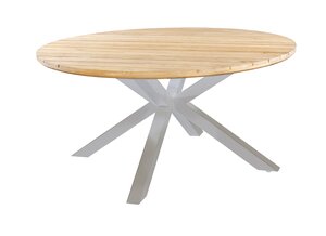 Yoi Noas dining tuintafel 125cm rond  salix - teak