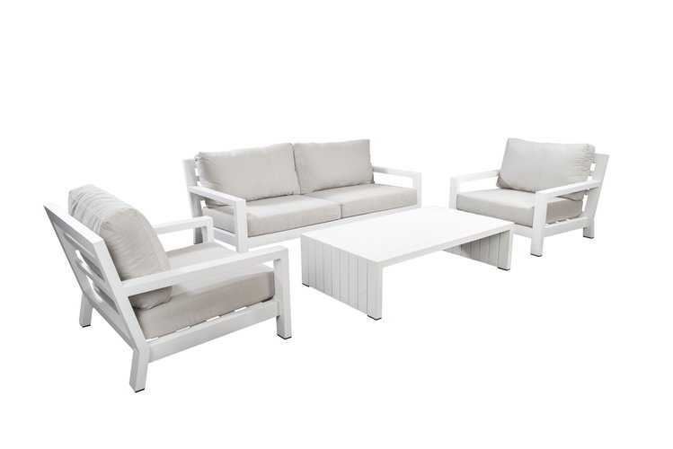 Yoi Ookii sofa loungeset wit - light grey kussenset SHOWROOMVERLATER - afbeelding 1