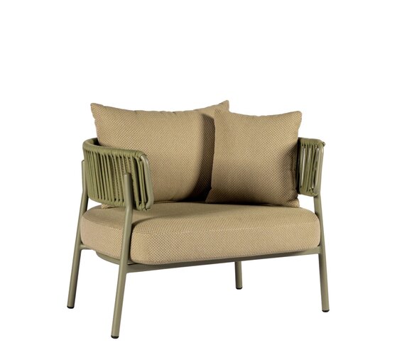 Yoi Santiago loungechair Olive - kussenset multi green - afbeelding 1