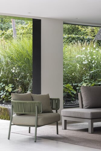 Yoi Santiago loungechair Olive - kussenset multi green - afbeelding 3