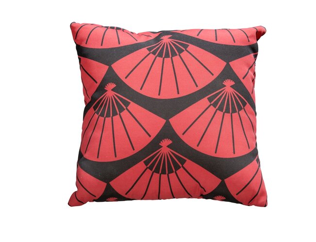 Yoi sierkussen Hand Fan Red 50x50cm op=op AFHAALPRIJS