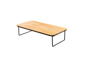 Yoi Taiyo coffee table teak-alu 120x60cm - afbeelding 1