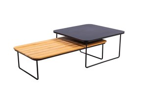 Yoi Taiyo coffee table teak-alu 120x60cm - afbeelding 2