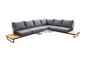 Yoi Taiyo platform loungeset 350x280cm (excl tafels)  - panther black kussenset - afbeelding 1