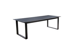 Yoi Teeburu dining tuintafel oval 240x100cm zwart frame - hpl slate LAATSTE