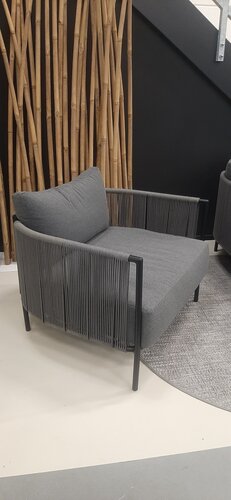 Yoi Umi loungechair rope black - grey showroomverlater - afbeelding 1