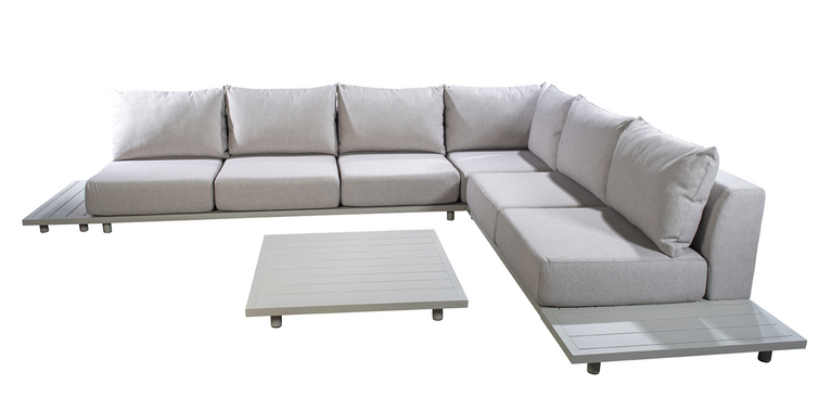 Yoi Vallon corner loungeset alu all weather 380x300cm