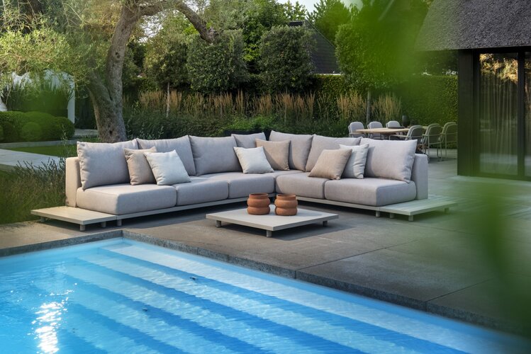 Yoi Vallon corner loungeset alu all weather 380x380cm - afbeelding 2