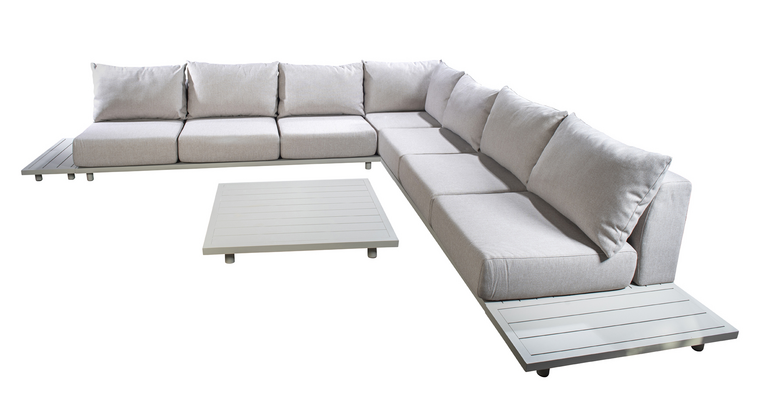 Yoi Vallon corner loungeset alu all weather 380x380cm