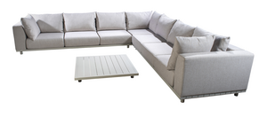 Yoi Vallon corner loungeset met armleuningen alu all weather 360x360cm