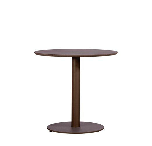 Yoi Vernazza high dining table 80cm rond alu bronze - afbeelding 1
