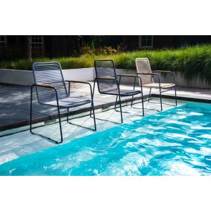 Yoi Wasabi dining tuinstoel black - rope black incl zitkussen op=op - afbeelding 3