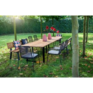 Yoi Wasabi dining tuinstoel black - rope dark grey incl zitkussen SHOWROOMVERLATER - afbeelding 2