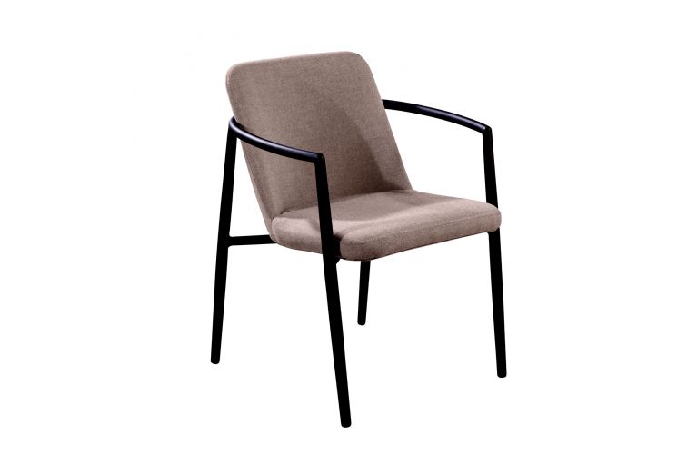 Yoi Youkou dining tuinstoel alu black - heather beige LAATSTE 2 STUKS SHOWROOMVERLATERS - afbeelding 1