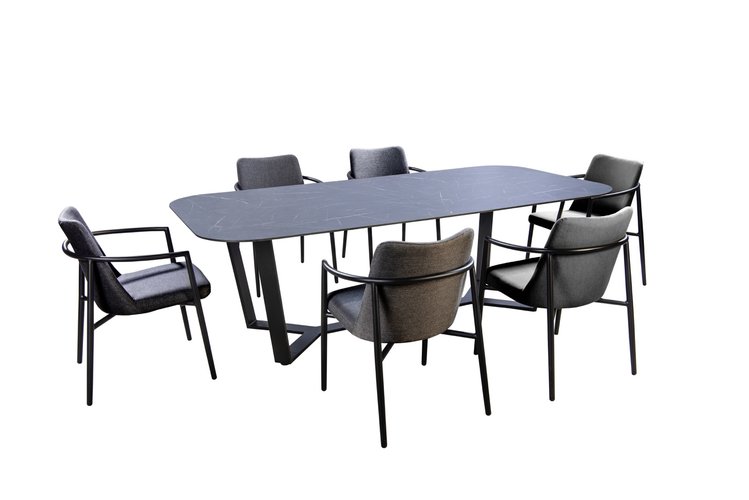Yoi Youkou dining tuinstoel alu black - panther black LAATSTE 2 STUKS SHOWROOMVERLATERS - afbeelding 2